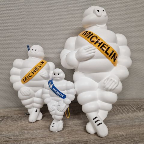 Michelin Mann, 5 typer.+ Poppy mascot m/lys