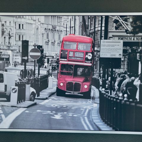 Ikea Vilshult London red bus bilde (100x140 cm)