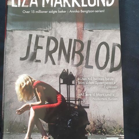 Jernblod Liza Marklund innbundet krim