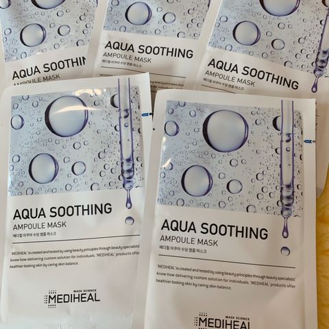 MEDIHEAL  aqua soothing ampoule mask(3 sheet)