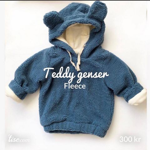 Tykk bamse/ teddy fleece genser