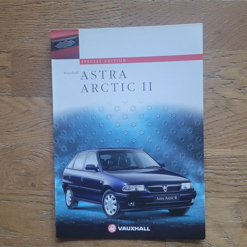 Brosjyre Vauxhall Astra Arctic II 1998 (trykt august 1997)