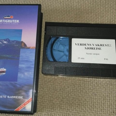 Hurtigruten film, verdens vakreste sjøreise. Uspilt VHS.