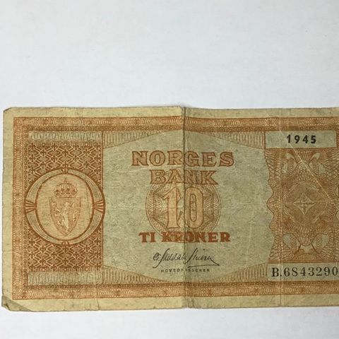10 kroner 1945 (krigs penger)