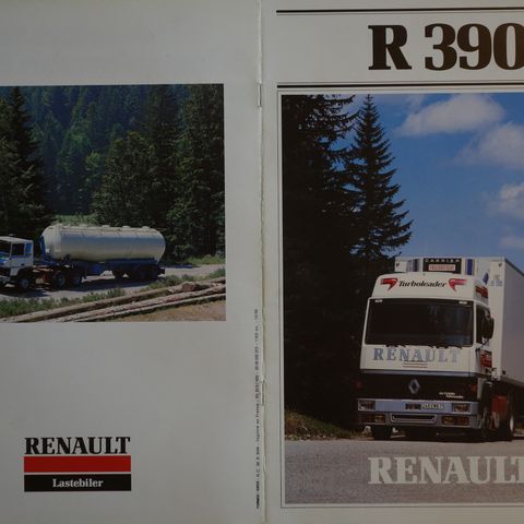 Renault R390 lastebilbrosjyre 1987 dansk