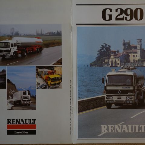 Renault G290 lastebilbrosjyre dansk 1987