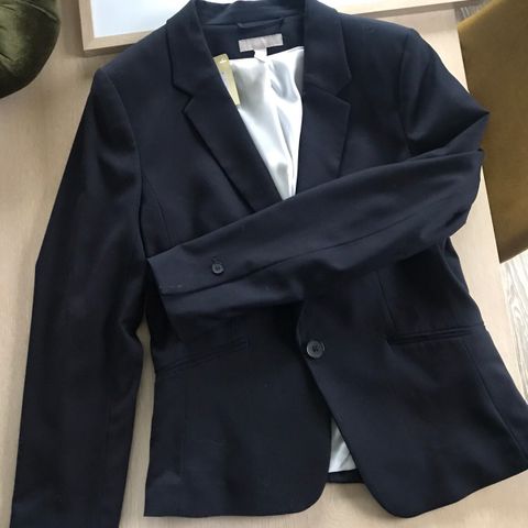 mørkeblå blazer dressjakke 38