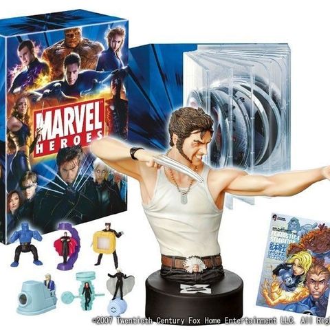 Marvel heroes, dvd box fra japan.