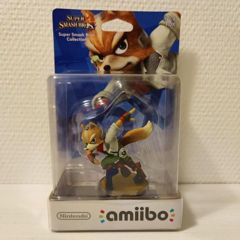 SEALED Nintendo Amiibo No 4 Fox Super Smash Bros. Collection