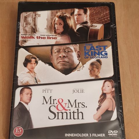 Walk the Line + The Last King of Scotland + Mr. & Mrs. Smith  ( DVD )