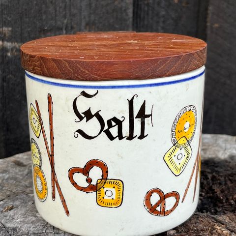 Vintage Knabstrup keramikk, Pernille salt veggkrukke