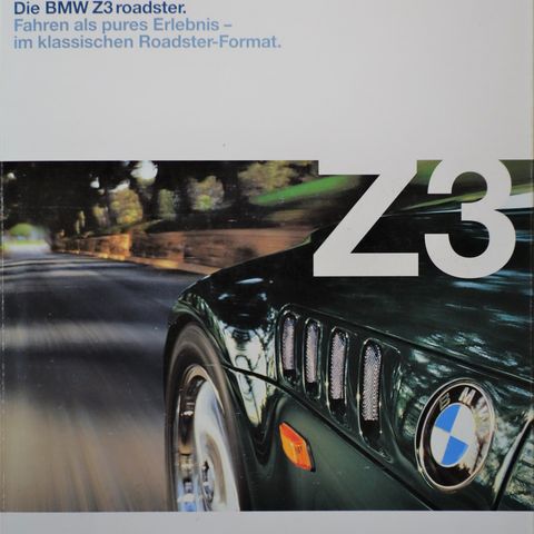 BMW Z3 roadster 1998 tysk brosjyre
