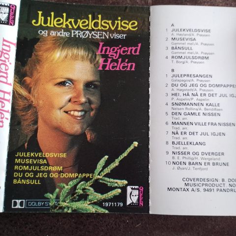 Ingjerd helen.julekveldsvise.prøysen viser.