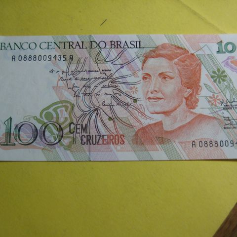 100 cruzeiros Brasil unc