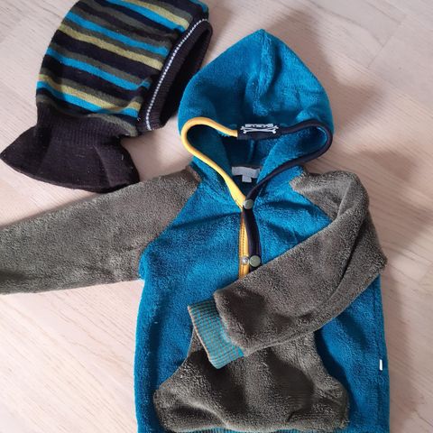 Minymo fleece jakke og vinterlue