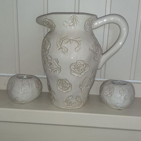 Stor vase/mugge og telysholdere
