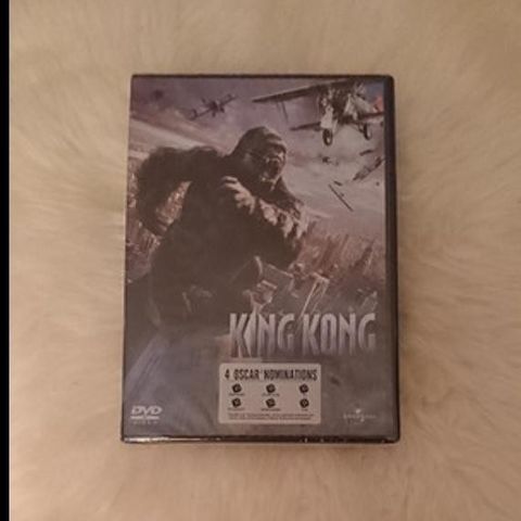 King Kong på dvd. Ny med plast. 😊