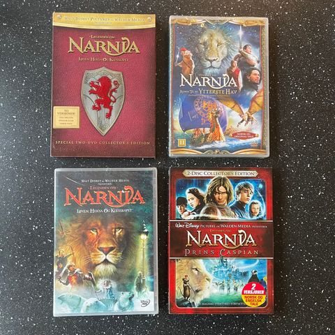 Legenden om Narnia DVDer