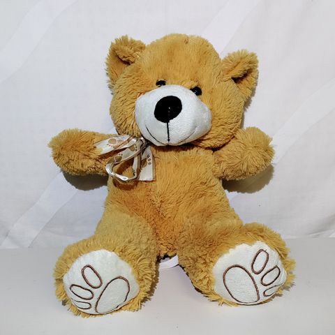 Fluffy fin bamse ca 27 cm