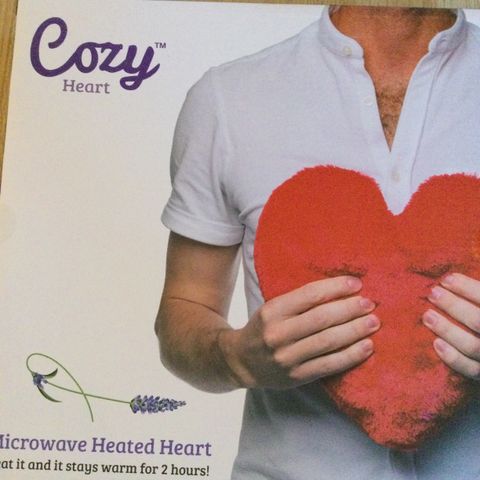Cozy heart oppvarmet varmepute