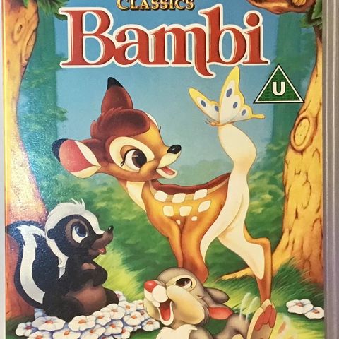 The Original Animated Classic BAMBI Vhs