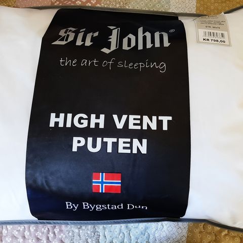 Dunpute til voksen  "sir John" fra  Bygstad dun