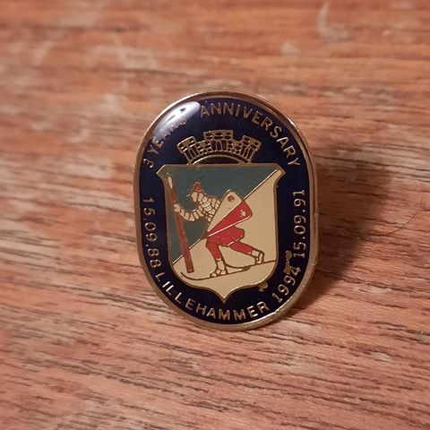 Lillehammer - 3 years anniversary pins