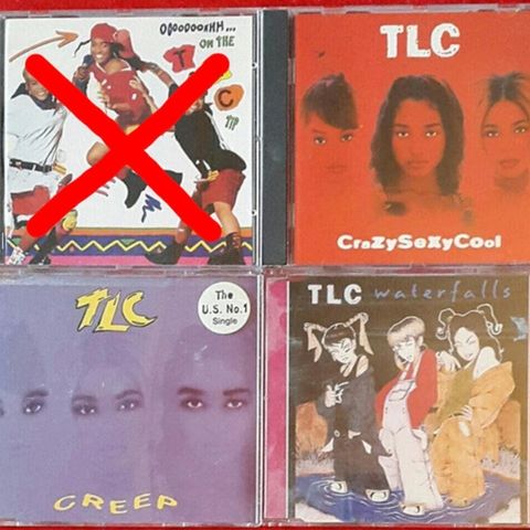 Cd-plater: TLC. (CD og Cd-singles.)