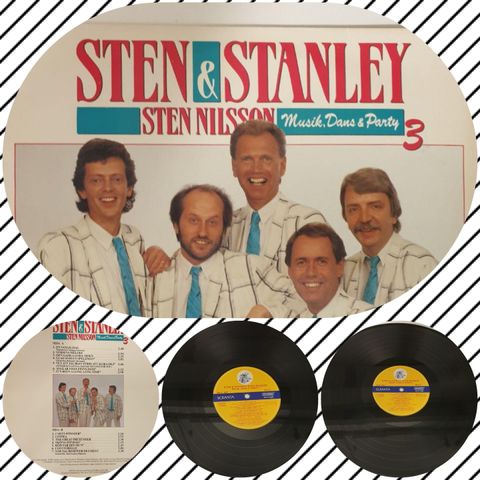 VINTAGE/RETRO LP-VINYL "STEN & STANLEY/MUSIK,DANS & PARTY 3 - 1987 "