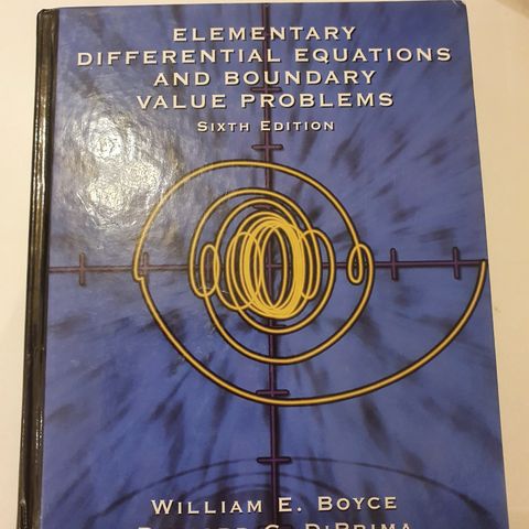 Elementary differential equations and boundary value problems.  William Boyce