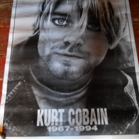 Retro plakat kurt cobain poster 1994 Nirvana