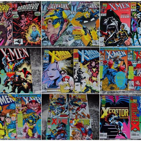 Daredevil, X-men Classics, X-Factor++ diverse Marvel  (amerikanske)