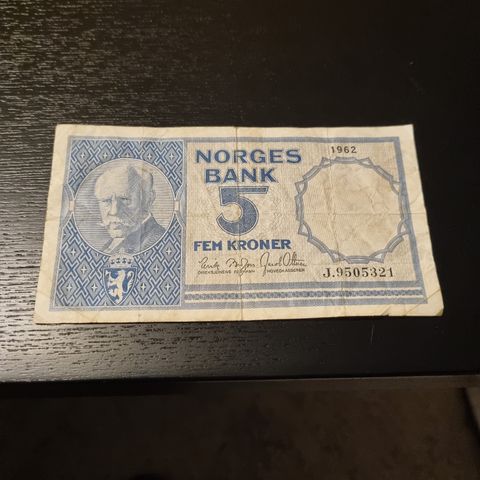 5 kroner fra 1962