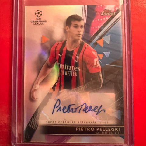 Pietro Pellegri autograf fotballkort