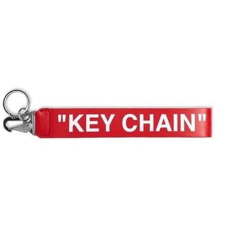 Off-White Virgil Abloh "KEY CHAIN" i skinn