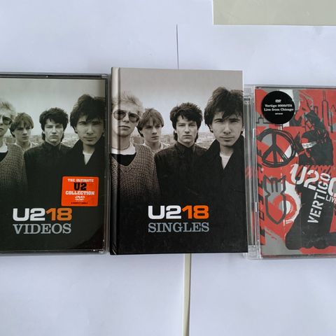 DVD musikk U2 3stk