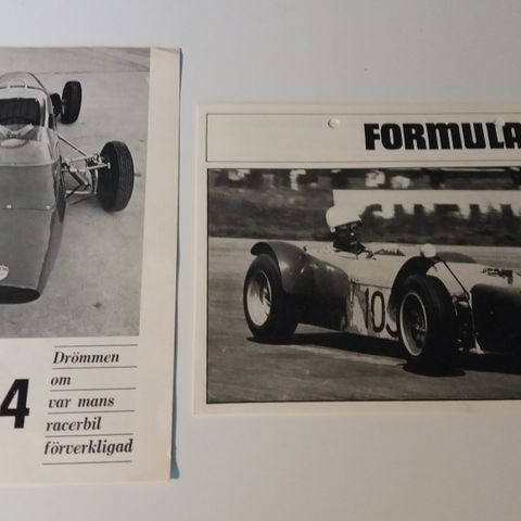 Formula 1000 / Tecno 4 -brosjyrer.