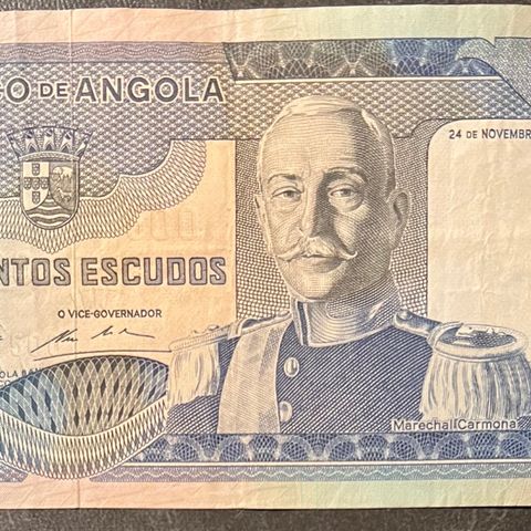 ANGOLA  500 ESCUDOS 1972   P-102   UNC