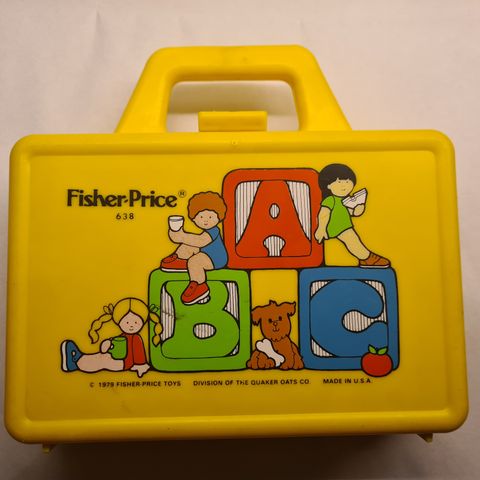 Vintage Fisher-Price Matboks fra 1979