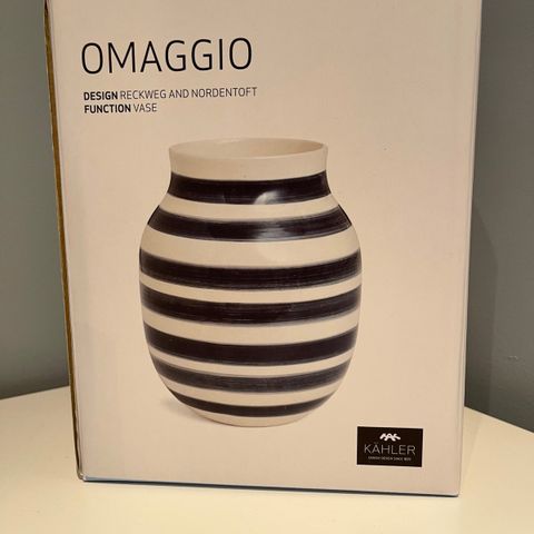 Kähler Omaggio vase granittgrå 20cm