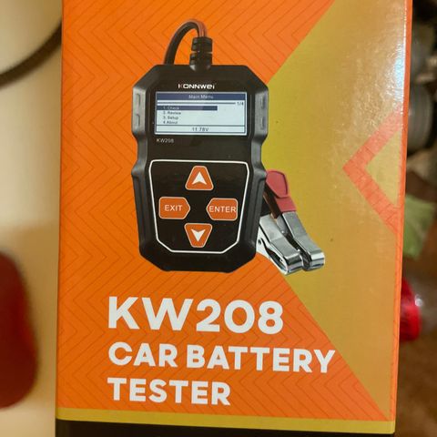 Ny batteritester for bil- og MC- batterier.
