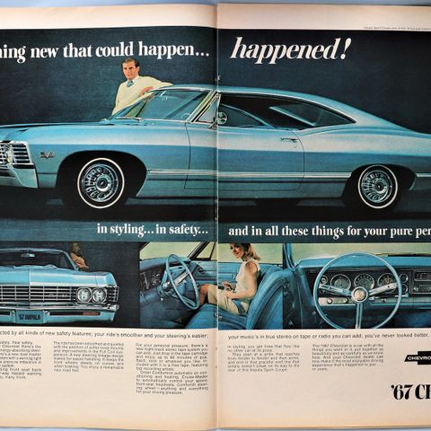 1967 chevy impala SS hjulkapsler