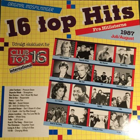Club Top 16 - Juli/August 87 (LP, Comp 1987)(Tyskland)