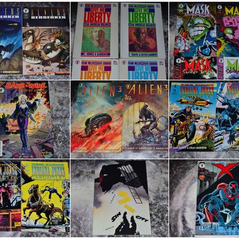 Dark Horse (Alien, Sin City, Thing, Mask, Indiana Jones mm) fra USA