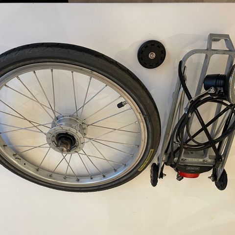 Brompton bagasjebrett og Shimano Hub Dynamo