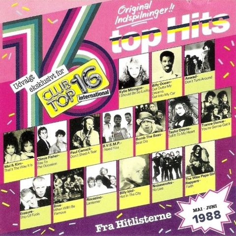 Club Top 16 Mai/Juni 1988 ( LP, Comp 1988)(Danmark)