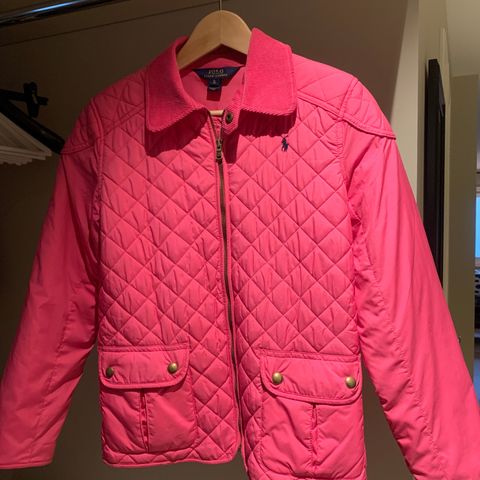 POLO Ralph Lauren rosa vaffeljakke. 11-13 år ca.