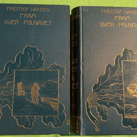 1 utgave - Fridtjof Nansen - Fram over Polhavet I-II (1897)