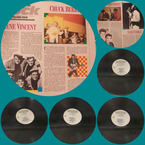 VINTAGE/RETRO LP-VINYL DOBBEL "CHUCK BERRY/GENE VINCENT/VERLY BROTHERS.. "