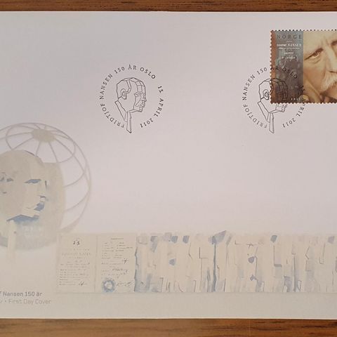 Norge FDC HK 1782 Fridtjof Nansen 150 år